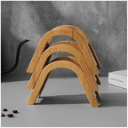 Bamboo Coffee Filter Paper Container Stand Holder Simple Filters Dispenser Rack Shelf Storage Tissue Box - Image 6