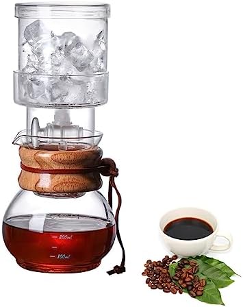 Cold Brew Coffee Maker Glass Ice Drip Coffee Pot with Adjustable Dripper, 400ml/13.5oz Iced Coffee Cold Brew Drip Tower for Tea and Coffee Extraction by Unknown