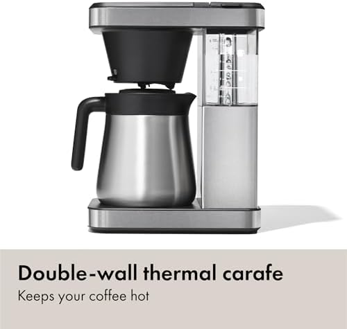 OXO Brew 8-Cup Coffee Maker - Single-Serve, Thermal Carafe, Stainless Steel - Image 4