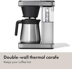 OXO Brew 8-Cup Coffee Maker - Single-Serve, Thermal Carafe, Stainless Steel - Image 4