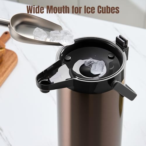 PARACITY Termos Para Cafe, Coffee Carafe 102OZ, Double-Pump Gold Airpot - Image 2