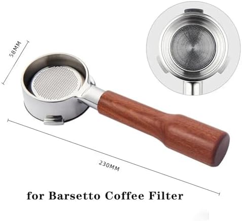 58mm 3 Ear Stainless Steel Bottomless Portafilter，Compatible For Breville，Mini/Max/VCF-126X Coffee Filter Accessory(58mm-C3) - Image 2