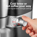 Hamilton Beach Convenient Craft Rapid Cold Brew & Hot Coffee Maker, Single Serve Ground Coffee Brewer, 16 oz. capacity, Black, 42501 - Image 6