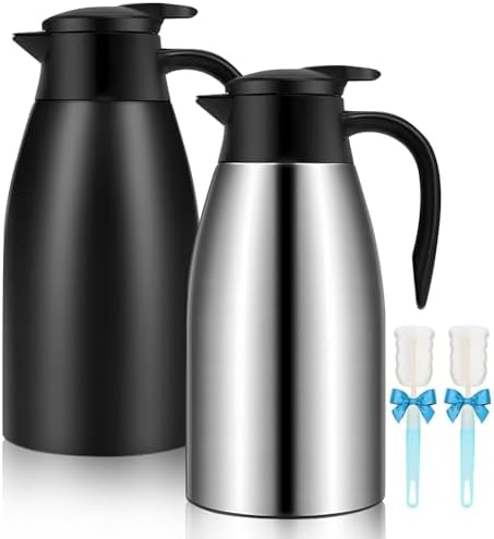 68oz Coffee Carafe Insulated, Thermal Coffee Carafe for Keeping Hot, 2 Pack by GearRoot
