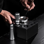 IKAPE 51MM Espresso Tamper Kit 6 in 1, Coffee Tamper, WDT Tool, Magnetic Dosing Funnel, Puck Screen, Milk Pitcher, Cleaning Brush - Image 4