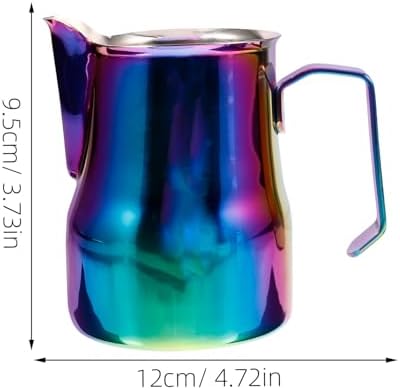 DOITOOL Stainless Steel Espresso Pitcher Milk Frothing Jug Cup for Latte Design Café Accessories for Beginners and Coffee Enthusiasts - Image 2