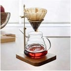 Dripper Stand Wooden Coffee Maker Parts Easy To Clean Filter Holder Pour Over For Office Bar Home - Image 2