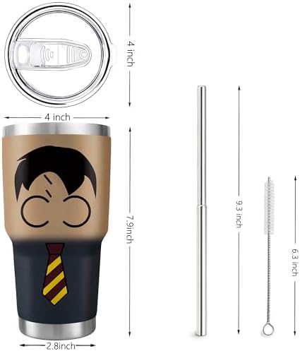 30 Oz Tumbler with Lid and Straw, Travel Coffee Mug Thermal Cups for Hot and Cold Drinks, Exquisite Stainless Steel Insulated Coffee Cup for Woman Girl - Image 2