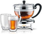 Bodum 1921-16-6 Chambord Tea Pot, 44 oz, Chrome - Image 3