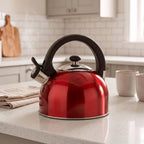 Magefesa Sabal Stainless Steel Whistling Tea Kettle, 2.1 Qt, Drip-Free Pouring Spout, Ergonomic Handle, Removable Lid - Image 2