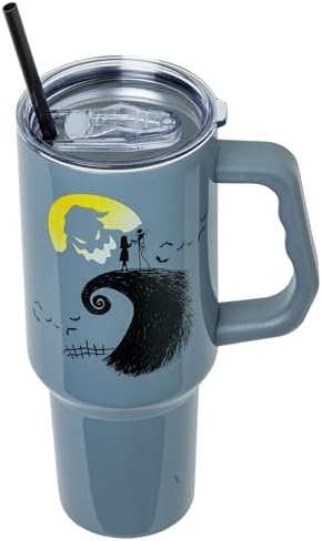 Silver Buffalo Nightmare Before Christmas, Stainless Steel Tumbler, 40oz - Image 4