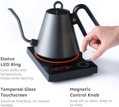Palatti Gooseneck Electric Kettle, Temperature Control, 0.88L / 30 oz - Image 4