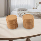 Natural Cork Coasters Round 10Cm Non-Slip Wood Drink Mats For Coffee Wine - Image 7