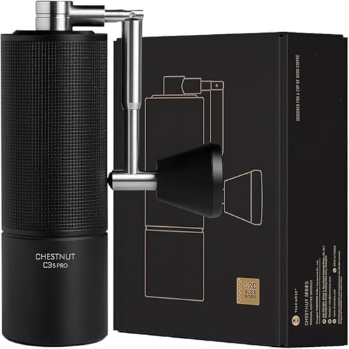 TIMEMORE C3S Pro Manual Coffee Grinder with Stainless Steel Conical Burr, All-Metal Body, Adjustable Setting for Espresso/Pour Over/French Press, Capacity 25g, Compact Foldable Hand Grinder, Black - Image 2