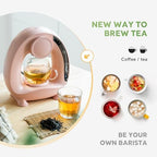 Pods and Grounds Single Serve Coffee Maker,Brew in 1 minute,Pink - Image 6