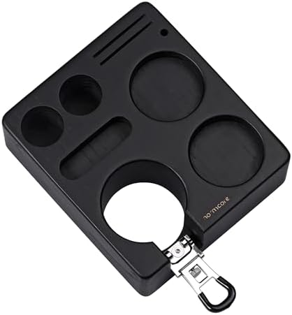 Normcore 51-54mm Espresso Tamping Station, Compact Black Ashwood Stand by NORMCORECOFFEETOOLS