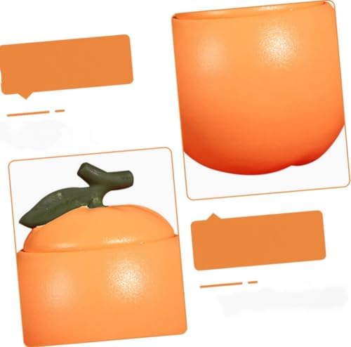 Tea Orange Shaped Tea Jar Tea Container Tea Dispenser Ceramic Tea Jar Tea Sealed Jar Tea Tin Can Loose Leaf Tea Bottles Ceramic Storage Jar Good Luck Ceramics - Image 4