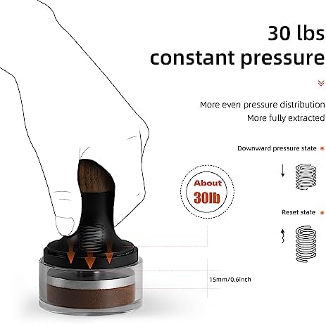 51mm Espresso Coffee Tamper &2.0 WDT Tool Espresso Distribution Tool Adjustable Range - Image 3