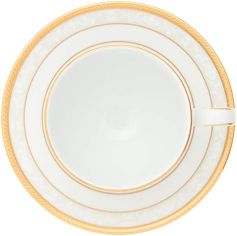 Noritake F91988/4335 Fine-Porcelain Cup & Saucer Set, 8.8 fl oz (250 cc), Hampshire Gold, 5 Guest - Image 6