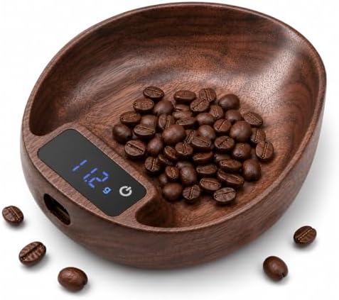 Premium Walnut Wood Coffee Scale, 0.1g Precision Digital Scale by Unknown