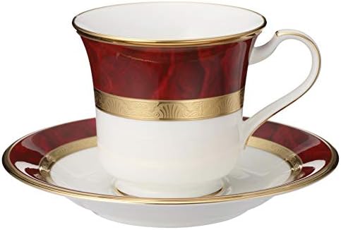 Noritake Y59589/4733 American Cup & Saucer 220cc Hemingway Maron Bone China - Image 2
