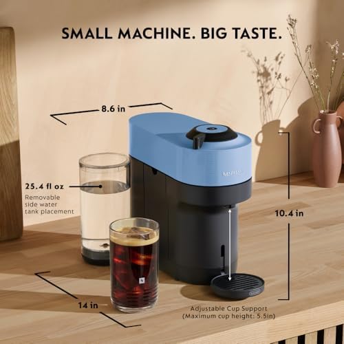 Nespresso Vertuo Pop+ Coffee and Espresso Machine by De'Longhi, Pacific Blue - Image 7