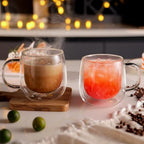 CNGLASS CnGlass16oz (4-pack) Double Wall Coffee Glass Mugs 50.7oz Glass Teapot Stovetop Safe - Image 3