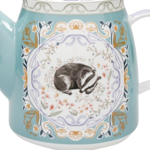 London Pottery Classic Ceramic Bell -shaped Teapot, 1 Litre (33.8 Fl oz), Badger Cocoon, Stainless Steel Tea Infuser, English Style Tea Pot for Afternoon Tea - Image 5