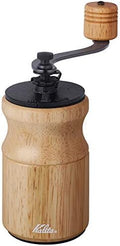 Carita Kalita Coffee Grinder Wood Hand Grinder Manual Natural KH-10 N #42167 Antique Coffee Grinder Small Outdoor Camping Adjustable Grinder with Lid by Kalita