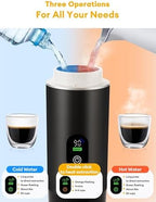 Upgraded 3 in1 Portable Espresso Machine with LED Display,20 Bar Pressure,Real-Time Temp&Battery Indicator,Portable Coffee Maker Compatible with Ground Coffee & Capsules, for Travel,Home - Image 3
