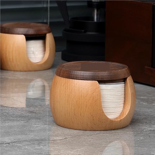 Compatible for IKAPE Espresso Wooden Box with 200Pcs Paper Filters, Puck Screen Paper Filters Fit 51mm 54mm 58mm Portafilter Baskets for Home Espresso Making(51MM) - Image 3