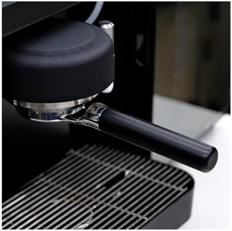 Black Bottomless Handle Protafilter 2 Ears 58mm Stainless Steel Coffee Portafilter For E61 GROUP，Precise Adaptation(Silver-E61) - Image 3