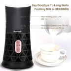 Electric Milk Frother,Automatic Hot & Cold Coffee Frother, 240ml Coffee Machine,for Coffee, Latte, Hot Chocolate Milk - Image 2