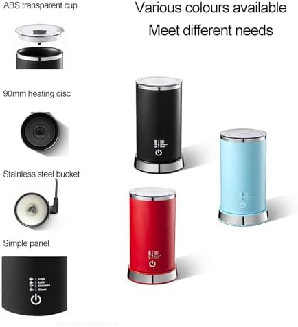Electric Milk Frother, 400W Automatic Hot Chocolate Machine,Heating/Foaming,for Coffee, Latté, Cappuccino, Hot Chocolate - Image 7