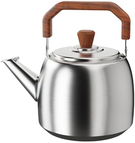 316 Stainless Steel Tea Kettle Whistling Teapot Stovetop Fast Boiling Whistling Tea Kettle For Stove Top(6l) One Color 5L by Unknown