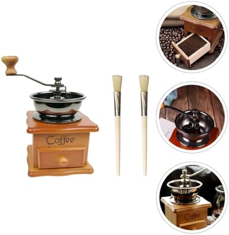 Manual Coffee Bean Grinder Style Hand Crank Portable Burr Mill Grain Mill Decorative Hand Bean Ceramic Core for Home Use - Image 4