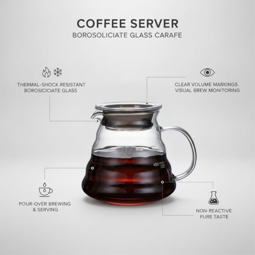 Borosilicate Glass Carafe for Pour Over Brewing - Image 4