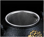 Teapot Tea Kettle 1200ml Cast Iron Teapot Set Japanese Style Tetsubin Tea Kettle,cast Teakettle for Stove Tea Pots Kesttle,Black-1200ml - Image 6