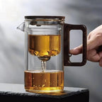 Tea Pot, New Magic Tea Pot with Strainer, Water Separation Glass Teapot with Infuser (800ml/27.1oz) - Image 3