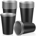 Mimorou 20 Pack 12 oz Stainless Steel Cups Metal Cup, Black by Mimorou