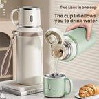 316 Stainless Steel Fitness Sports Vacuum Bottle with handle, Large Capacity Macaron Thermal Mug/14/20/27/37oz (Black,27) - Image 2
