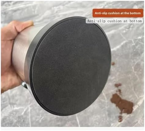 Coffee Ground Knock Box With Rubber Ring Espresso Knock Box Non Slip Beveled Coffee Ground Bin Stainless Steel(StyleD 700ml) - Image 3