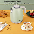 Electric Kettle 1l/35oz Electric Kettle Stainless Steel Water Kettle Vintage Hot Water Boiler Fast Boil Auto Shutoff Boil Dry Protection Portable - Image 6