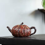 Tea Kettle Creative Pumpkin-shaped Teapot With Ball Hole Inside For Home Use Retro Tea Set Ceramic Tea Infuser - Image 3