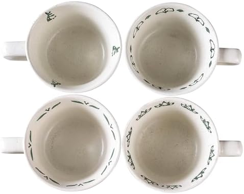 Ceramic Mugs 11 oz Set of 4, Unique Luxurious Stoneware Cups for Coffee Milk Latte Cappuccino Tea, Office Home Kitchen Use, Dishwasher Microwave Freezer Safe, Mixed Green - Image 7