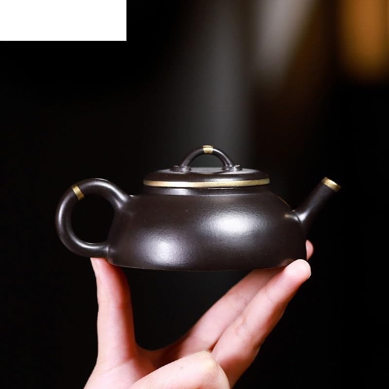 Tea Kettle 150ml Purple Clay Teapots Handmade Pot Zisha Teaset Chinese Teapot Loose Leaf Tea Steeper Ceramic Tea Infuser - Image 3