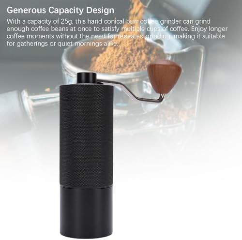 Manual Coffee Grinder, Hand Conical Burr Coffee Grinder with - Image 5