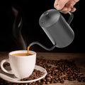 Gooseneck Coffee Kettle with Thermometer for Pour Over (Black) by Unknown