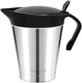 32oz Stainless Steel Gravy Boat Sauce Jug with Hinged Lid by Rorence