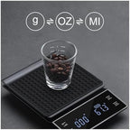 Precise Digital Coffee Scale with Timer – 3kg/0.1g Electronic Balance for Kitchen and Pour Over(White) - Image 3